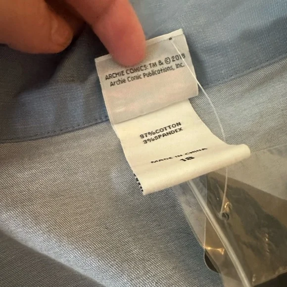 torrid X Betty & Veronica Chambray SpreadCollar Retro Button Front Romper NWT 18 - Picture 12 of 16